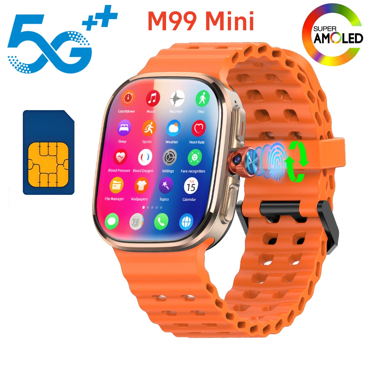 Smartwatch Id - Мини-смарт-часы M99 с поддержкой 5G, Android