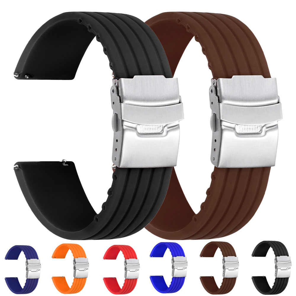 Fossil Smartwatch Accessories - Быстросъемный силиконовый ремешок 18/20/22/24 мм для