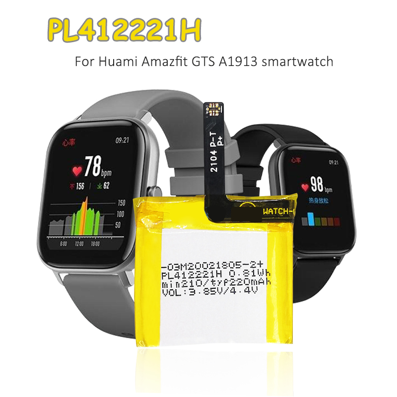 Smartwatch A1914 - Аккумулятор PL412221H 220 мАч 3.85В, сменный