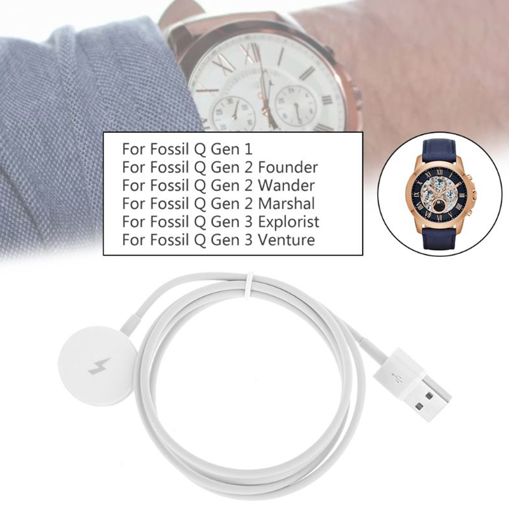 Зарядный кабель-подставка длин – обзор и цена Fossil Smartwatch Accessories
