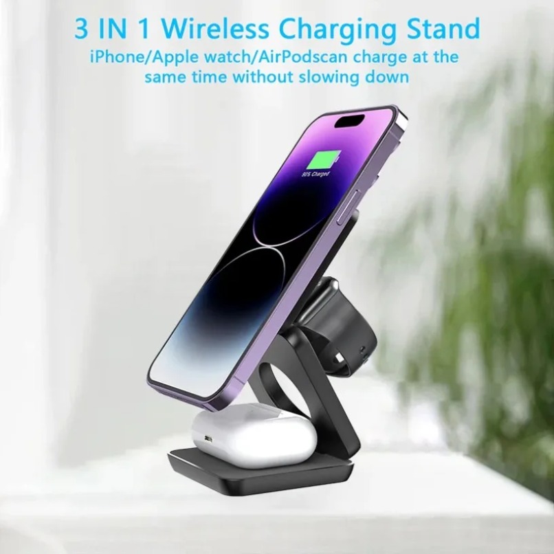 Магнитная беспроводная зарядна – обзор и цена Wireless Charger Watch
