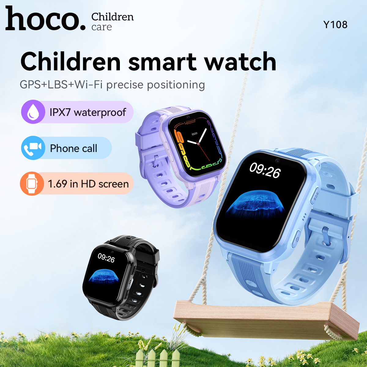 Детские умные часы HOCO Y108 с – обзор и цена Smartwatch Id