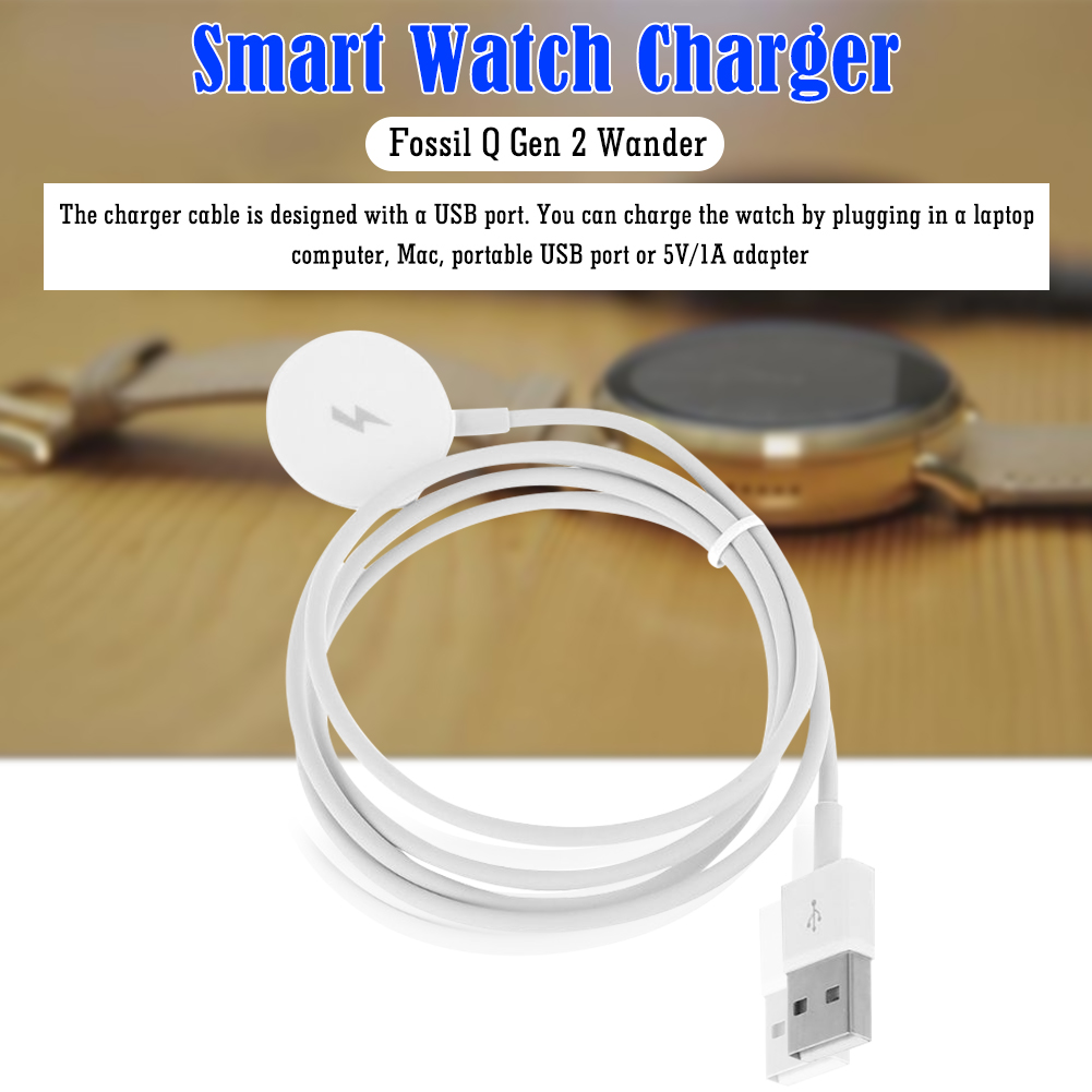 Кабель для зарядки часов, USB- – обзор и цена Fossil Smartwatch Accessories